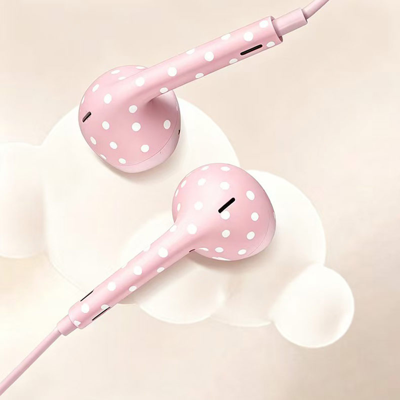Cute Polka Dot Type‑c Wired Ea - đánh giá và giá Wired Earphone Mic