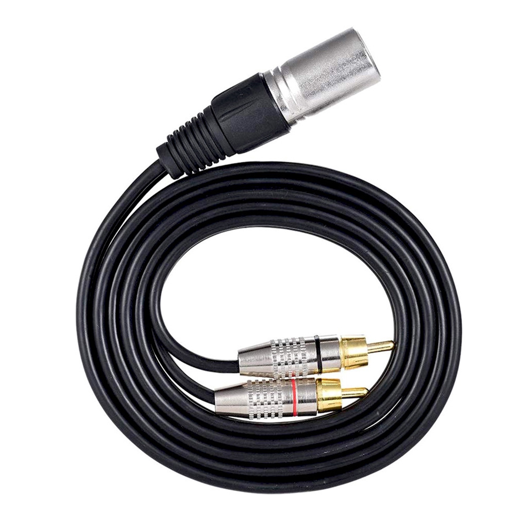 1 XLR Male to 2 RCA Male Plug  - đánh giá và giá Audio Splitter Y