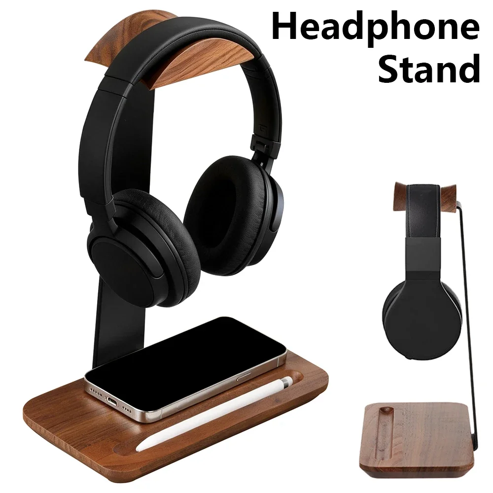 Universal Wood Headphone Stand - đánh giá và giá Headphone Stand Desk