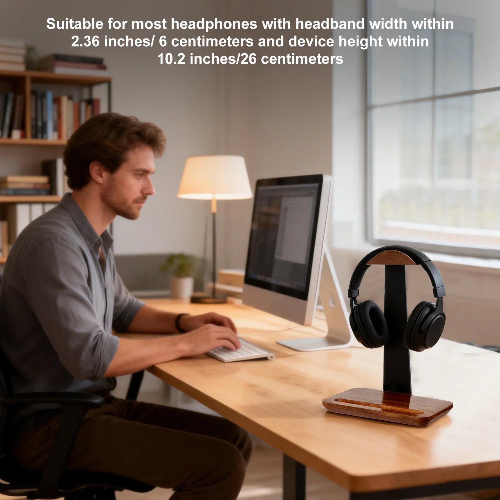 Universal Wood Headphone Stand - đánh giá và giá Headphone Stand Desk