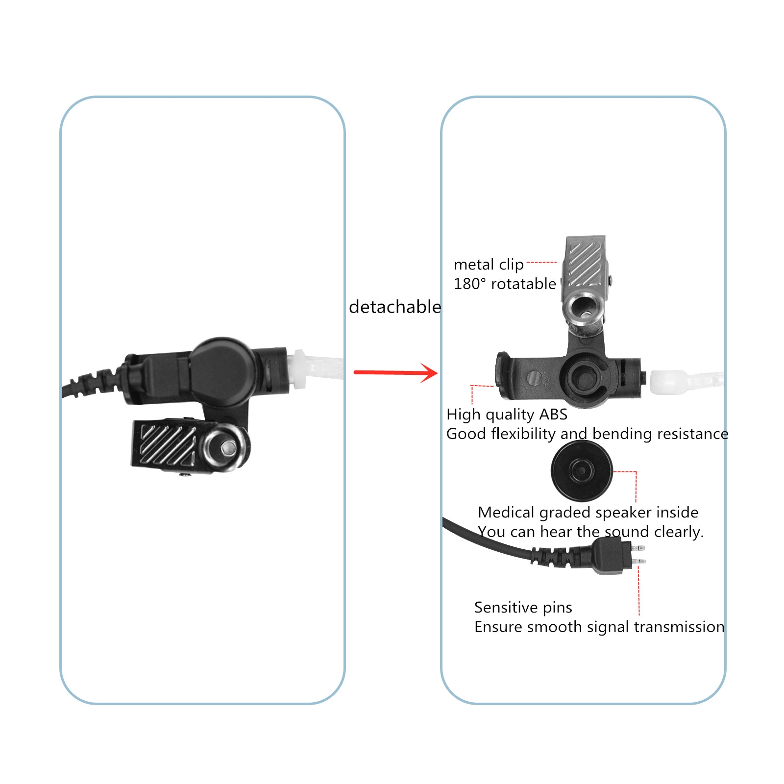 2-Pin 2-Dây Tai Nghe Chụp Tai  - đánh giá và giá Wired Earphone Mic