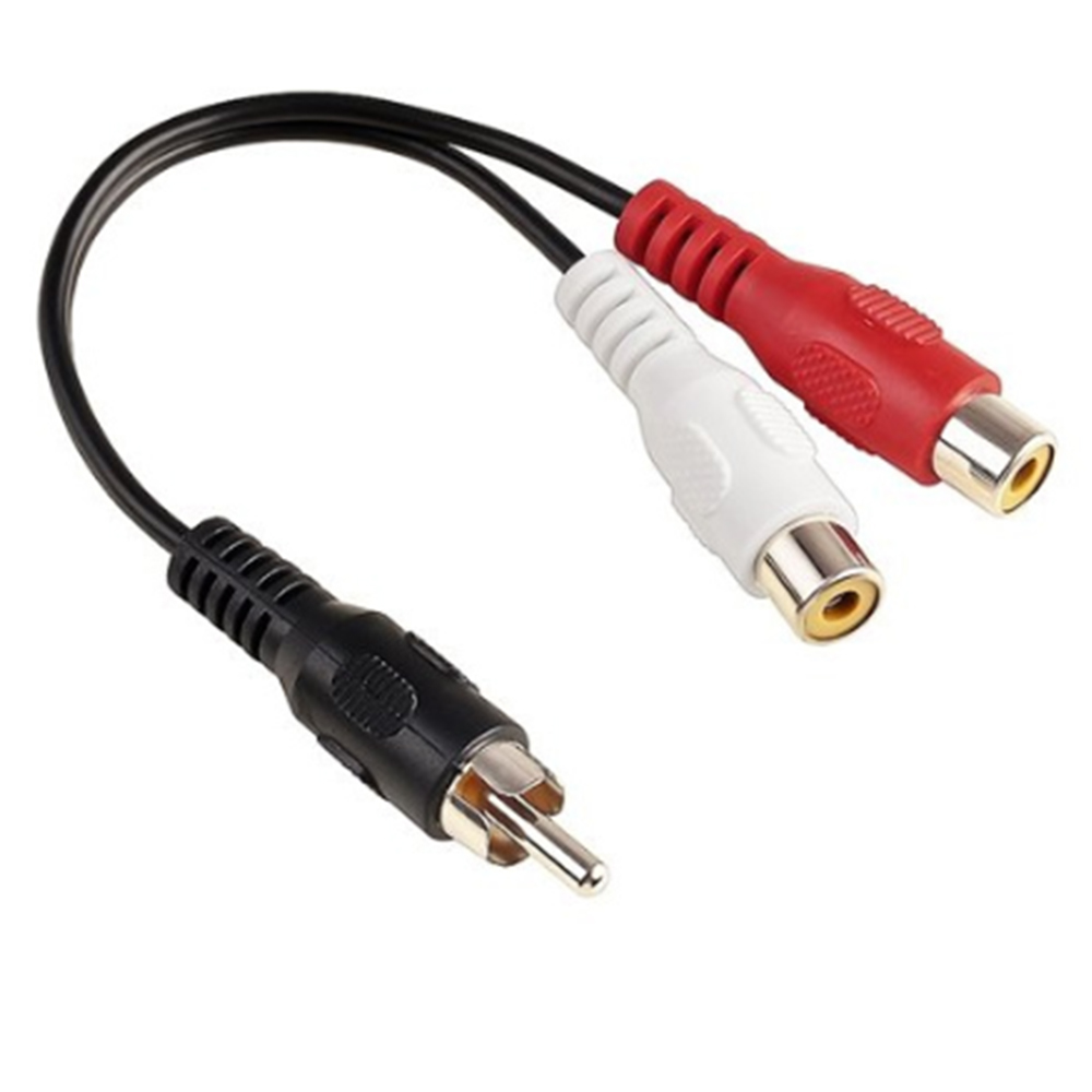 1 RCA Male Mono To 2 RCA Femal - đánh giá và giá Audio Splitter Y