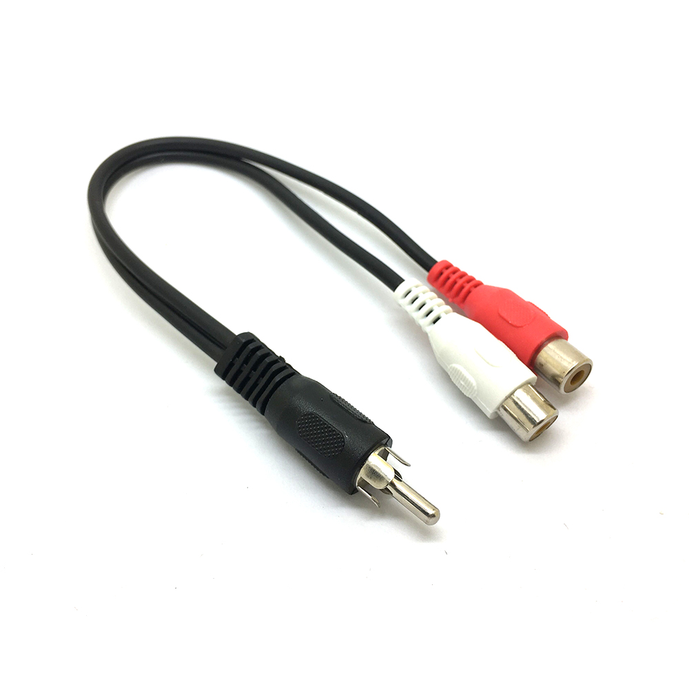1 RCA Male Mono To 2 RCA Femal - đánh giá và giá Audio Splitter Y