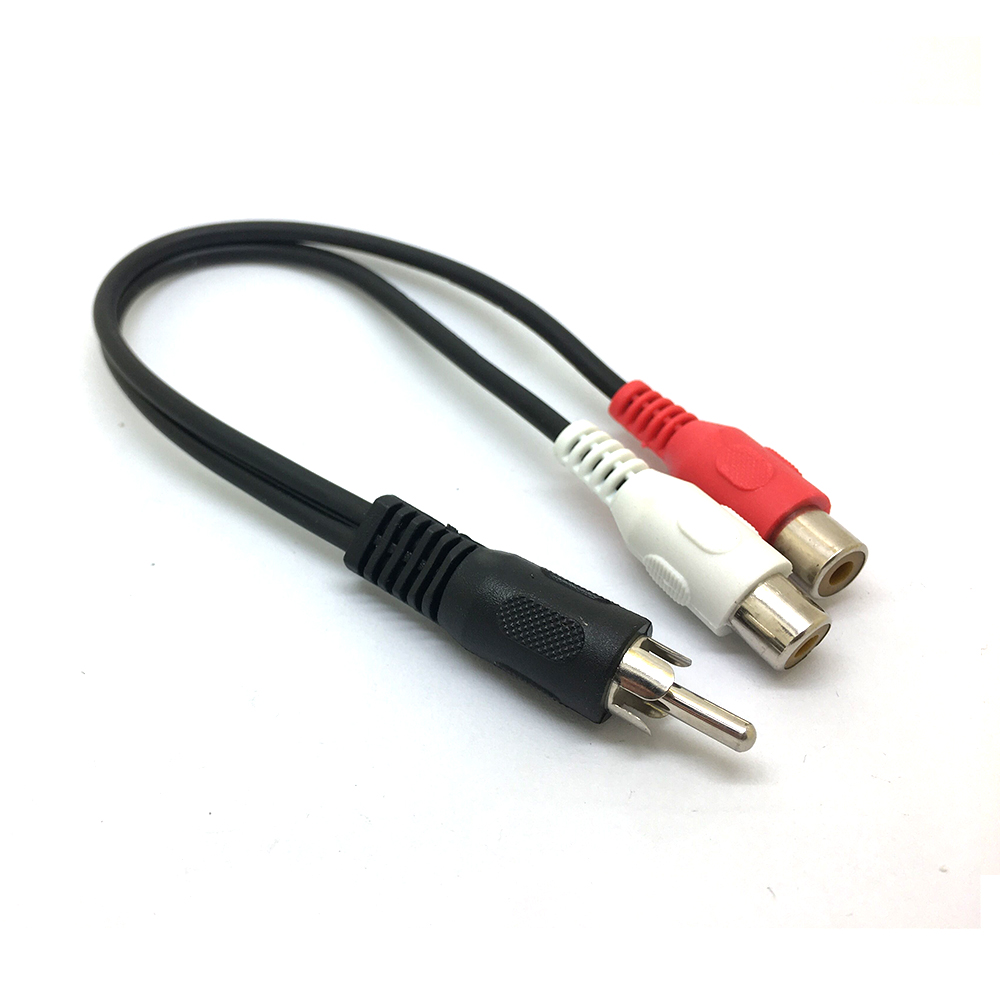 1 RCA Male Mono To 2 RCA Femal - đánh giá và giá Audio Splitter Y