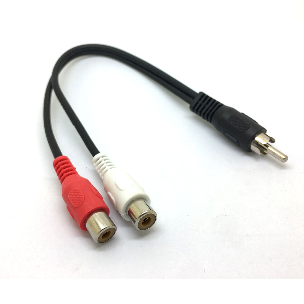 1 RCA Male Mono To 2 RCA Femal - đánh giá và giá Audio Splitter Y