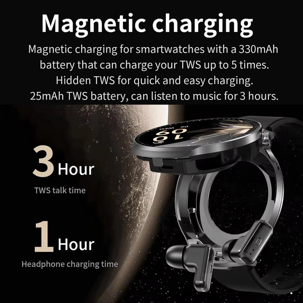 LIGE 2 in 1 Smart Watch with T - đánh giá và giá Wireless Earbuds Tws
